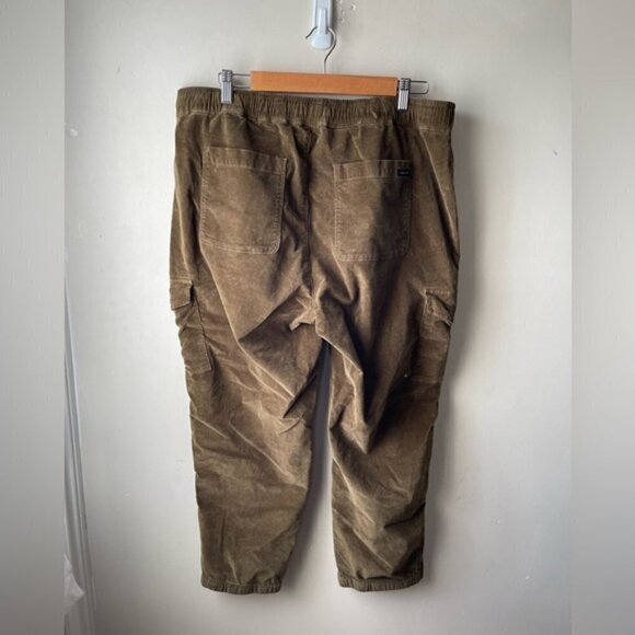SANCTUARY Olive green Corduroy Cargo Jogger pull on Pants size 1X - Picture 6 of 16